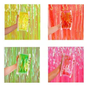 Imagen de Cortina Tornasolada Flecos 1,00 x 2,00 m.