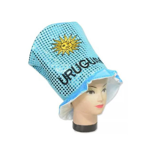 Imagen de Gorro Galera Uruguay con Lentejuelas y Sol