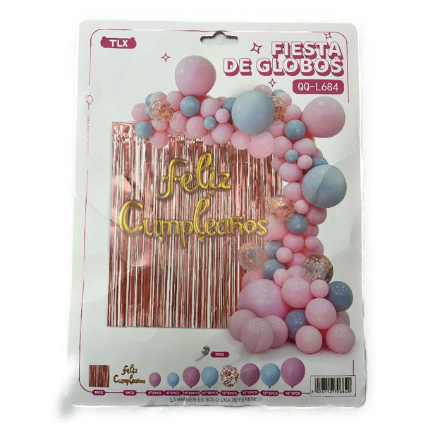 Imagen de Set 71 Globos con Feliz Cumpleaños QQ-L684