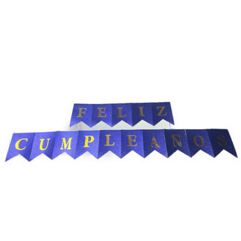 Imagen de Guirnalda Banderines Feliz Cumpleaños Glitter
