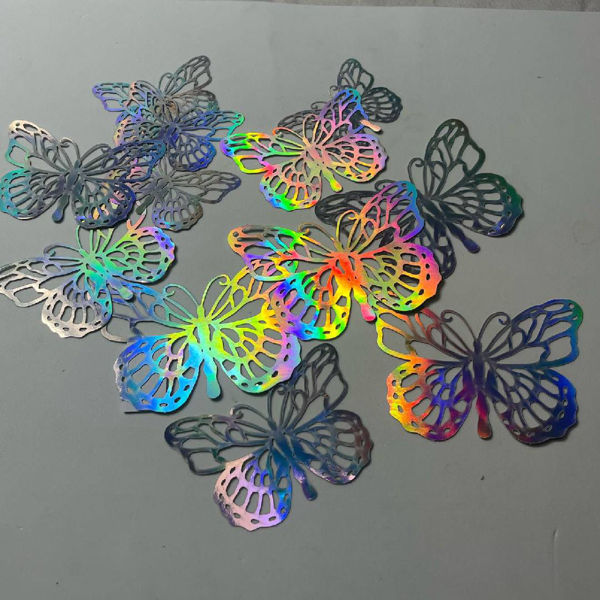 Imagen de Mariposa Metalizada Calada x 12