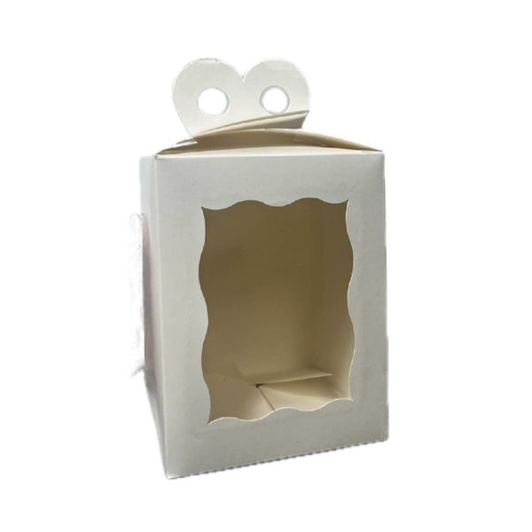Imagen de Caja Regalo Cartulina Blanca 14,5 x 14,5 x 19 cm.