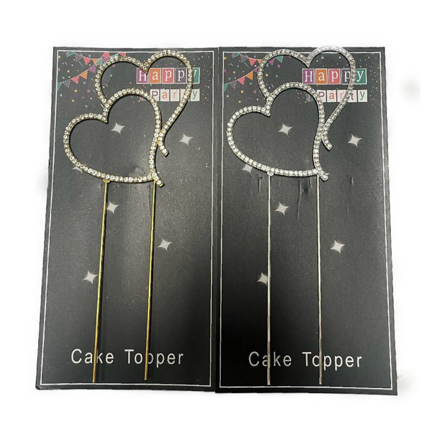 Imagen de Pincho Doble Corazón Strass
