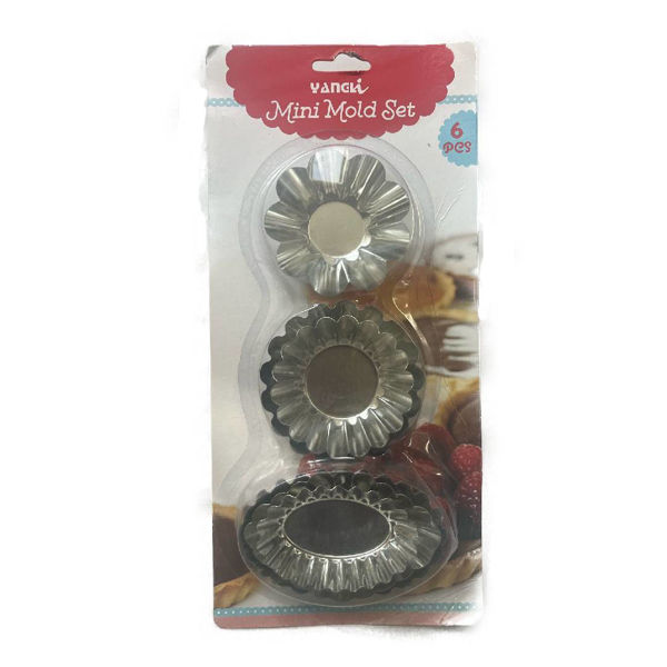 Imagen de Molde Tartaletas Metal x 6 Yangli