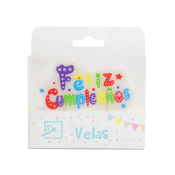 Imagen de Vela Feliz Cumpleaños Plaqueta