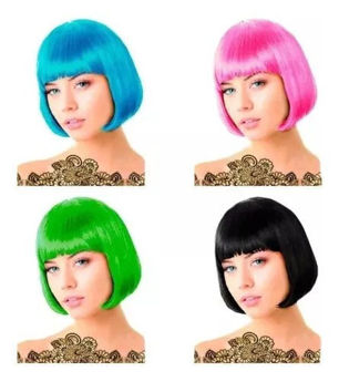 Imagen de Peluca Lacia Corta Color