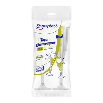 Imagen de Copa Espumante 120 cc. Strawplast x 4