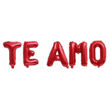 Imagen de Set Globos Metalizados Frase Te Amo