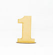 Imagen de Número Mdf 12 cm. x  3 mm. con Base