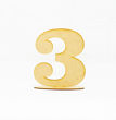 Imagen de Número Mdf 12 cm. x  3 mm. con Base