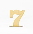 Imagen de Número Mdf 12 cm. x  3 mm. con Base