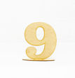 Imagen de Número Mdf 12 cm. x  3 mm. con Base