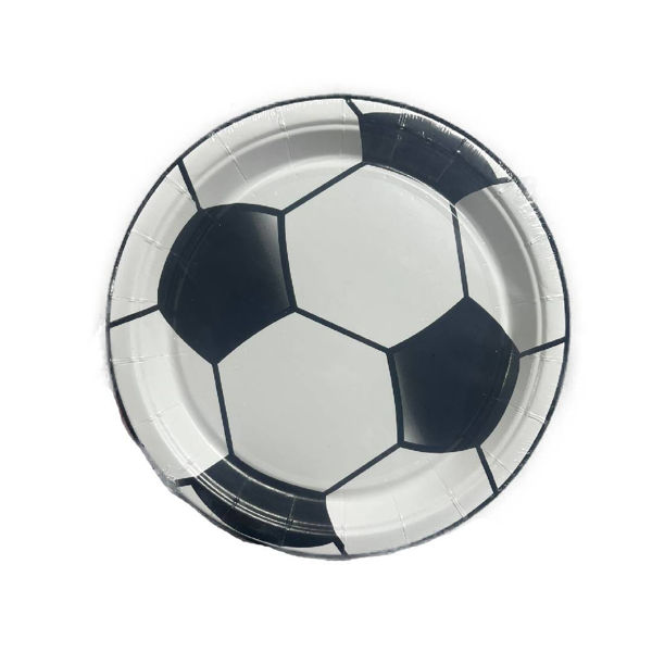 Imagen de Plato Polipapel Impreso Futbol x 10