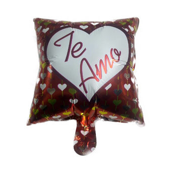 Imagen de Globo Metalizado 10” Te amo / Feliz cumpleaños
