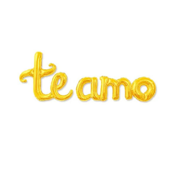 Imagen de Set Globos Frase Te Amo