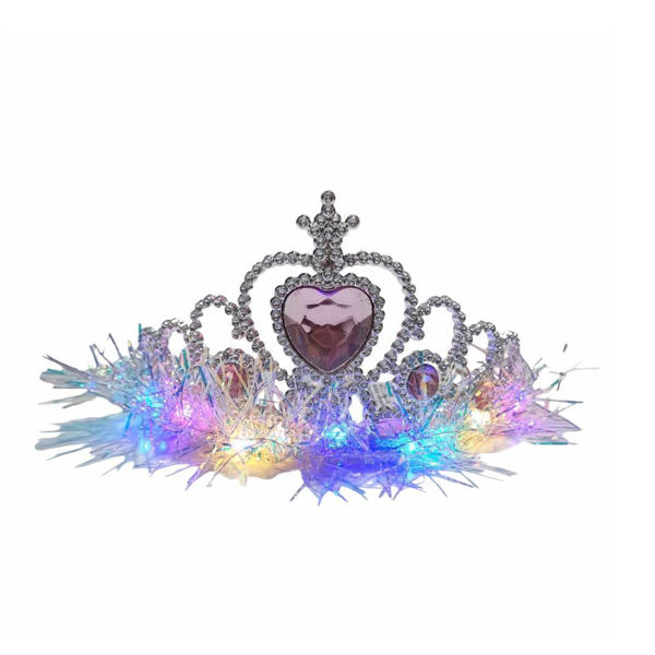 Imagen de Tiara Princesa con Piedras y Lame con Luz