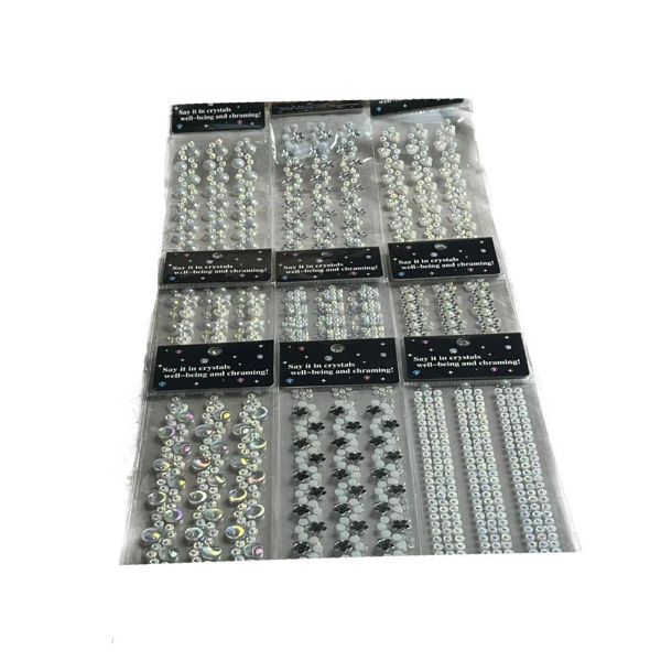 Imagen de Maquillaje Piedras Autoadhesivas para Peinado 3 Tiras Quique