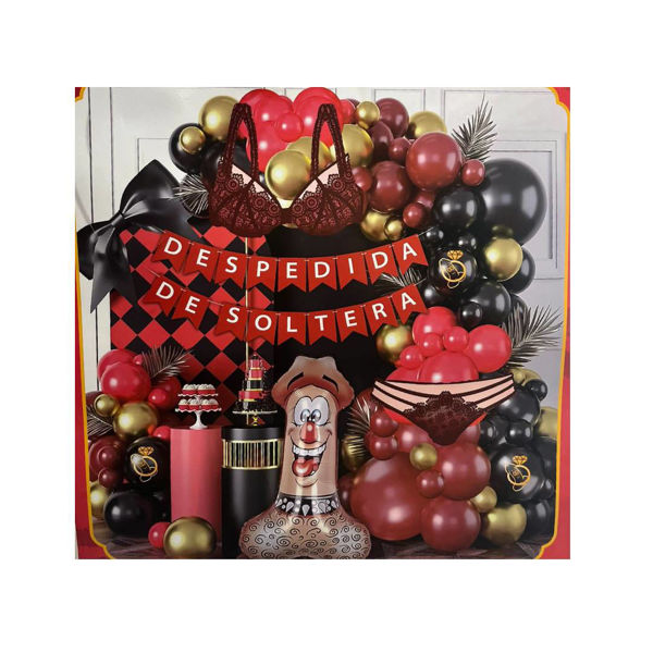 Imagen de Set  68 Globos Despedida de Soltera con Accesorios CR-09