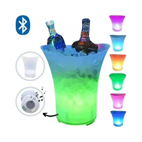 Imagen de Hielera Plástica con Parlante y Luces