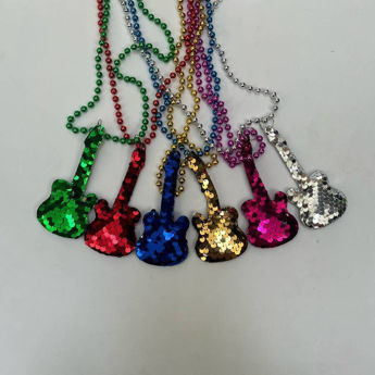 Imagen de Collar Perlas Metalizadas con Formas Lentejuelas