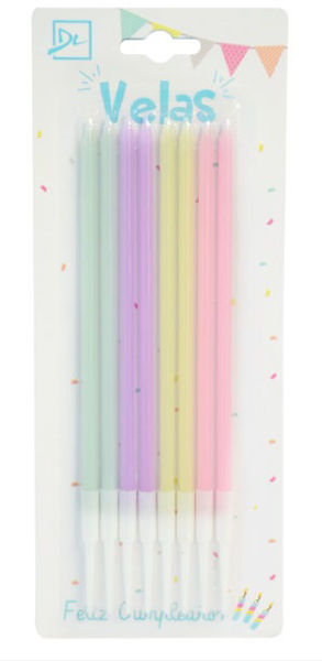 Imagen de Vela Color Pastel 15 cm. x 8