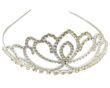 Imagen de Tiara Princesa Metal Plateada con Strass 2 Modelos