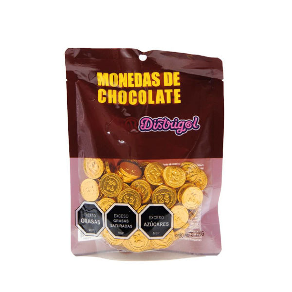 Imagen de Golosina Moneda Chocolate $ 5 x 50