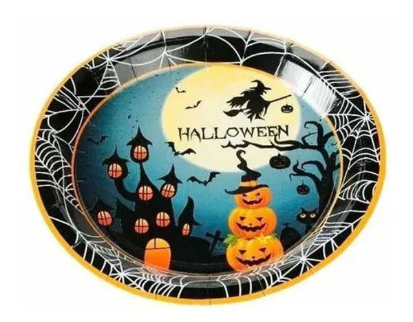 Imagen de Halloween Plato Bruja x10