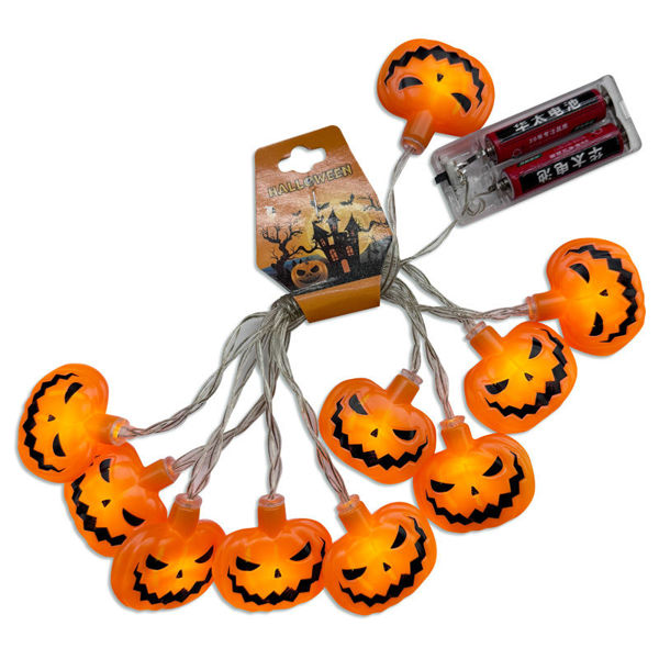 Imagen de Halloween Guía Luces Led Calabazas x 10