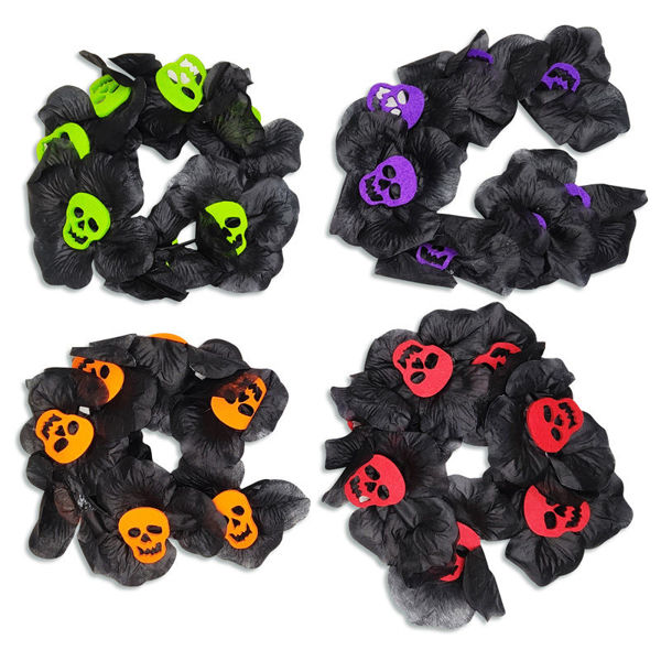 Imagen de Halloween Vincha Flores con Calaveras