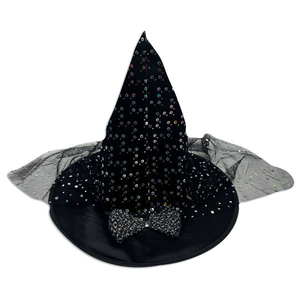 Imagen de Halloween Gorro Bruja con Moña