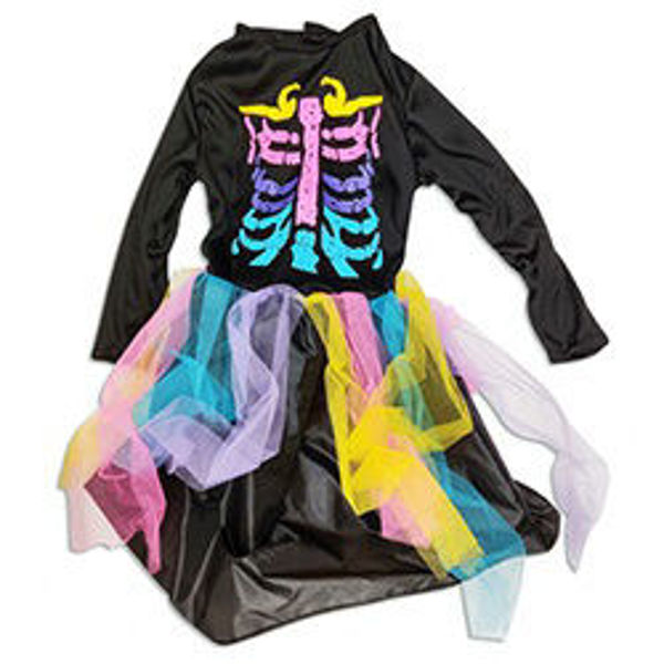 Imagen de Halloween Disfraz Esqueleto Infantil Fluo