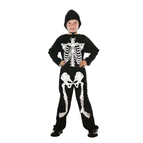 Imagen de Halloween Disfraz Esqueleto Enterito Infantil