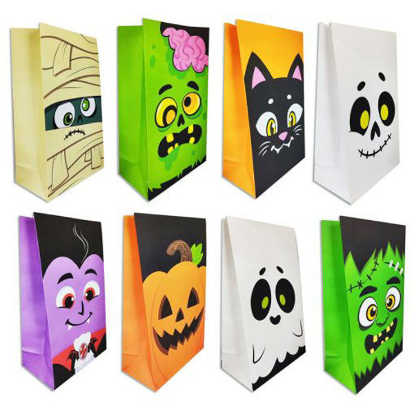 Imagen de Halloween Bolsa Papel Impresa x 12