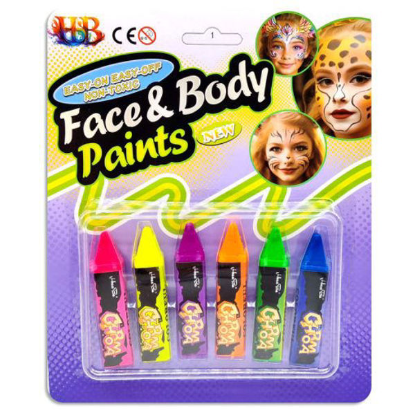 Imagen de Halloween Maquillaje Barra Fluo Face & Body x 6