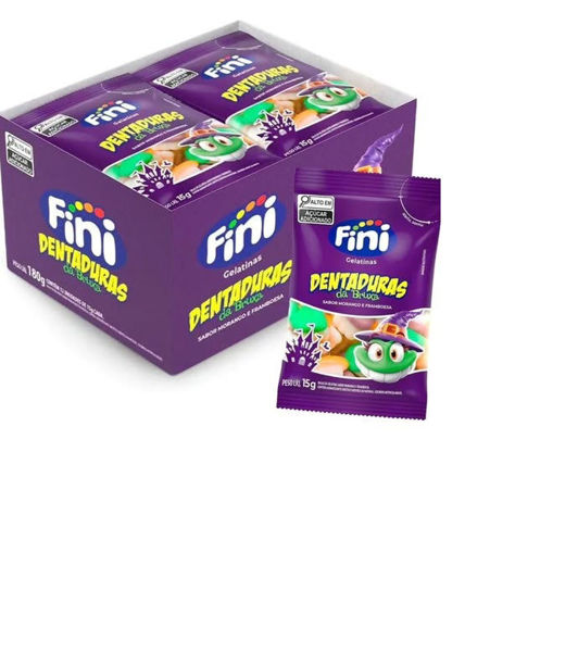 Imagen de Golosina Gelatina Fini Dentadura Bruja 15 grs. x 12