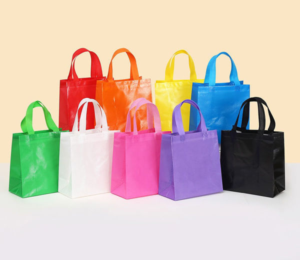 Imagen de Bolsa Regalo Tnt Plastificada 29 x 27 x 12 cm.
