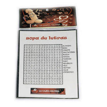 Imagen de Sexy Sopa de Letras "La Cajita Soltera"