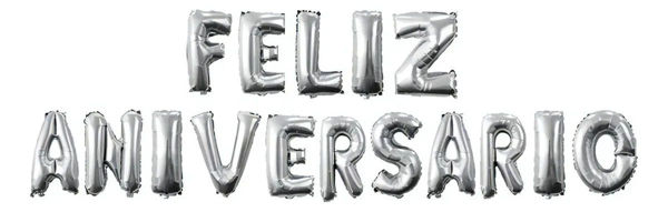 Imagen de Set Globos Frase Feliz Aniversario 16” Sofia