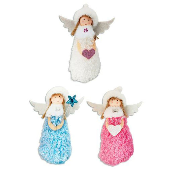 Imagen de Navidad Adorno Muñeca Ángel 15 x 12 cm