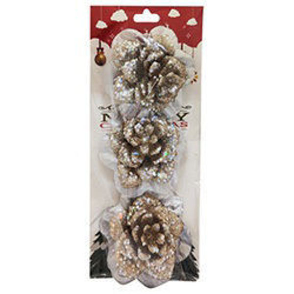 Imagen de Navidad Flor con Pinza 10 cm x 3