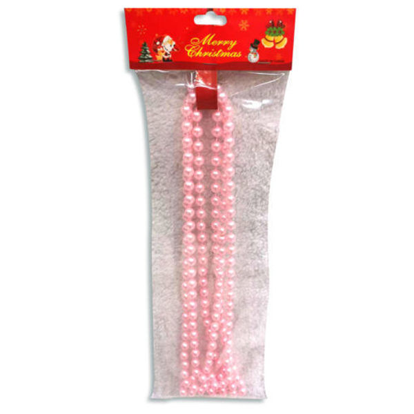 Imagen de Navidad Guía Perlas 2 m Rosado
