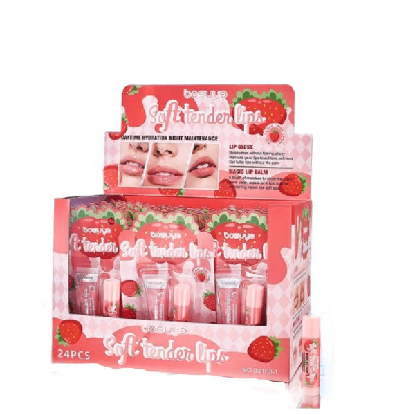 Imagen de Maquillaje Set Bálsamo y Brillo Labial con Glitter