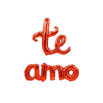 Imagen de Set Globos Frase Te Amo