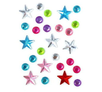 Imagen de Piedras Autoadhesivas Face Cristal Mini MXT-00820