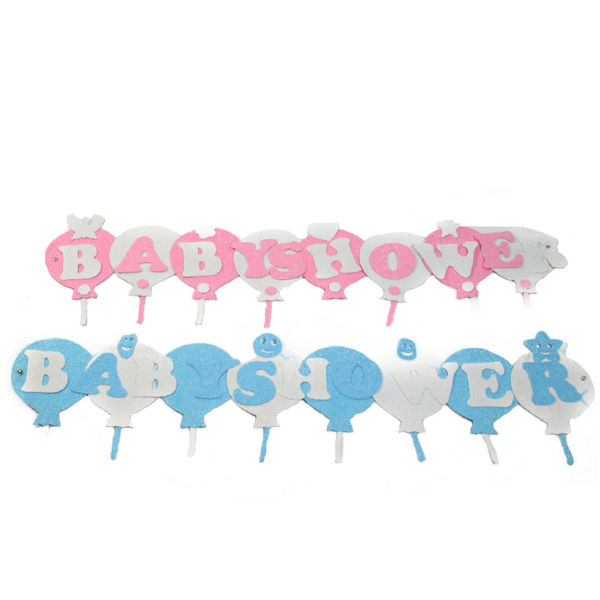 Imagen de Guirnalda Baby Shower 0,90 m. Globos Goma Eva