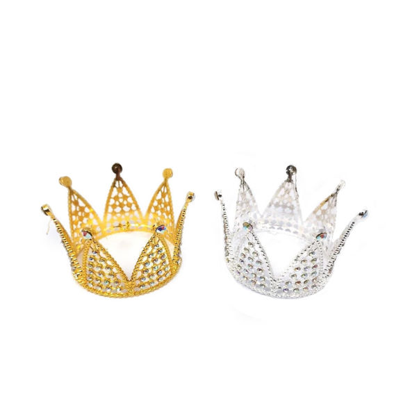Imagen de Souvenir Corona Plástica con Strass 7,5 x 5,5 cm