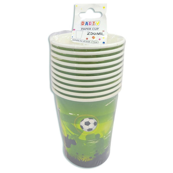 Imagen de Vaso Polipapel Futbol x 10
