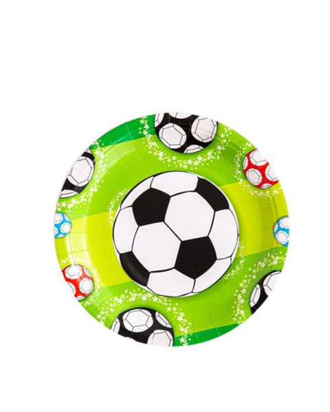 Imagen de Plato Polipapel Impreso Pelota 23 cm. x 10