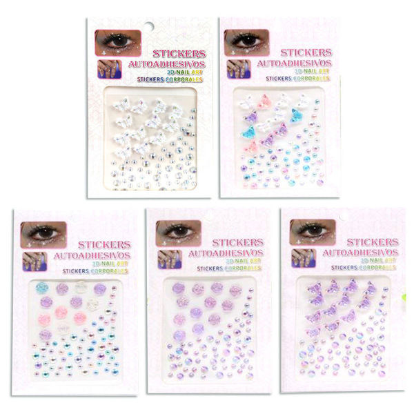 Imagen de Piedras Autoadhesivas 3D Mariposas